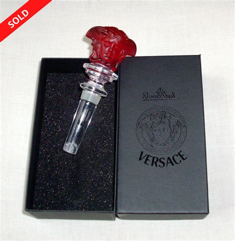 versace decanter stopper|versace wine stoppers.